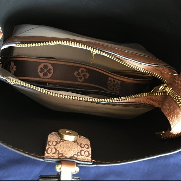 Stylish Grid Pattern Drawstring Bucket Crossbody Bag - Picture 4 of 5